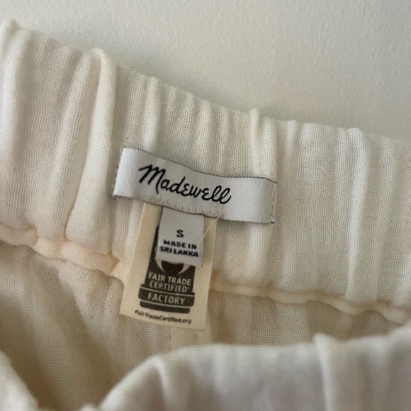 NWOT Madewell Lightspun Easy Pull On Short in Cream - Picture 7 of 14